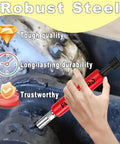 Hand holding All In One Zerk Fitting Cleaner Tool With Penetrating Fluid And Hydraulic Flush for grease on machine joint.