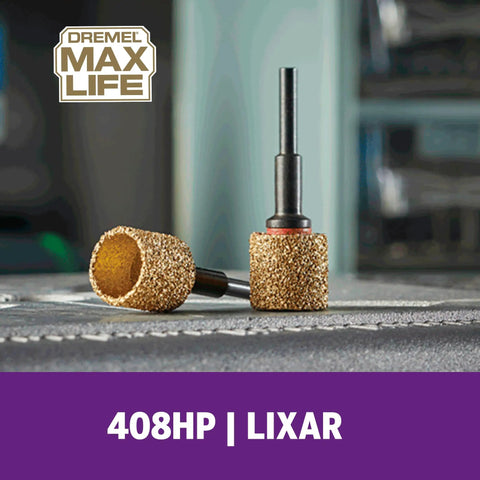 Max Life 60 Grit Carbide Sanding Drum And Hole Saw Bit For Dual Function Sanding And Plunge Cutting with rugged carbide coating