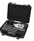 Heavy Duty Reverse Dial Indicator Shaft Alignment Tool Set Built For Those Awkwardly Tight Gearboxes And Hubs Up To 2.8 Inches in case.