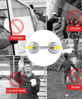 Image showing Super Heavy Duty 2 Jaw Glass Suction Cup Lifter Tool With Spring Loaded Locking Handle for safe lifting.