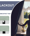 Extra Wide 70x63 Inch Blackout Curtains Set Of 2 Panels With Tiebacks Rod Pocket Thermal Insulated Room Darkening Drapes shading test