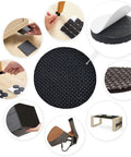 Self Adhesive Furniture Pads Set, 30 Pcs Rubber Feet Couch Stoppers in use on furniture for noise reduction and scratch protection.