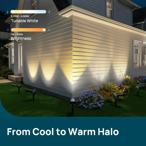 Badass Dual Ring Solar Spotlights Outdoor Waterproof With Usb C Rechargeable Dual Beam Tuning For Yard Trees And Patio Plants Zero Hassle Hookup Straight Up Premium Outdoor Ambiance Lighting
