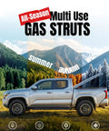 Built Damn Tough Hella Strong Gas Struts Pair Of 2 Heavy Duty Lift Supports 44 Inch Extended 13Mm Ball Stud on grey truck.