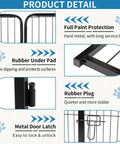 Heavy Duty Dog Playpen 32 Inch Indoor Outdoor With 16 Panels, Portable Metal Exercise Pen With Door details