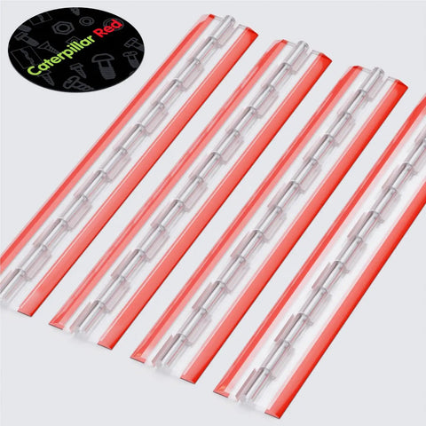 Clear Acrylic Hinges 12 Inch Four Pack Self Adhesive No Glue Needed Transparent 300mm Piano Hinges for cabinets and DIY projects