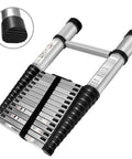14 Point 5 Foot Telescoping Ladder With 330 Pound Capacity Heavy Duty Aluminum Extendable Collapsible Ladder With Secure Locking Mechanism