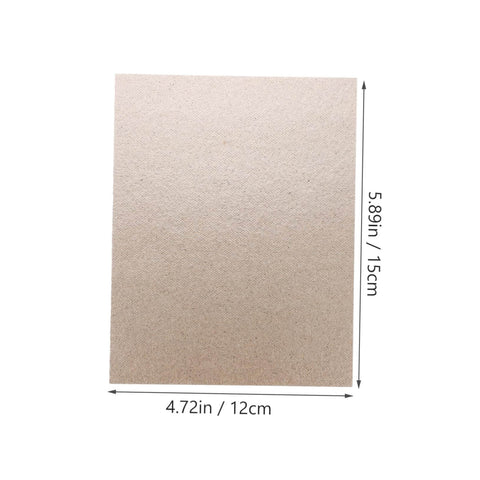 10 Piece Mica Plate Sheets For Microwave Oven Heat Insulation Cover, 4.72x5.9in beige heat-resistant mica sheet