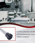C1 ER32 4 Inch Straight Shank Tool Holder Collet Chuck For CNC Lathe And Milling Machines shown in use on CNC setup