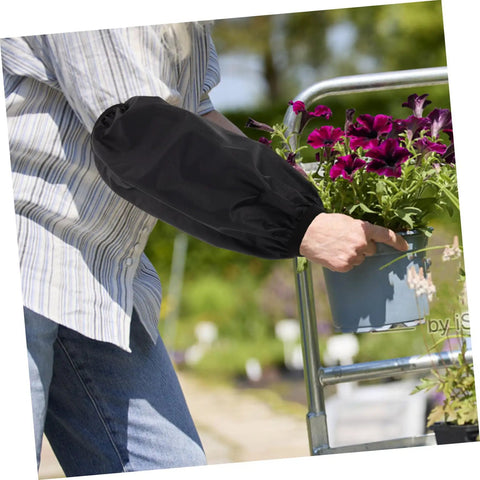 Heavy Duty Extended Arm Sleeve Covers For Men And Women, Dope Oil Resistant Protective Oversleeves In Matte Black used for gardening.