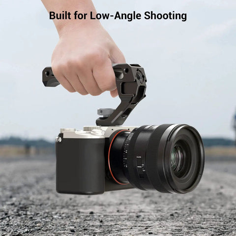 Lightweight Top Handle Grip For DSLR Camera Cage Universal Cold Shoe Base With Five Adapters Ultra Light 129g Aluminum Alloy Rig