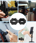 6 Pack 17mm Ball Adapter Tightening Nuts for car phone mount replacement, shown with various compatible setups and uses.