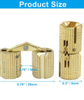 12 Pack 8 Mm Hidden Brass Barrel Hinges For Furniture And Jewelry Boxes With 180 Degree Opening Angle Durable Concealed Hinges For DIY Crafting Projects And Quick Install