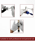 Pro Grade All In One Watch Repair Tool Kit With 147 Pieces Including Case Opener in use for watch maintenance