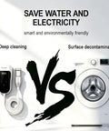 Portable Handheld Ultrasonic Cleaning Probe With Auto Timer And 60Khz Frequency, Adjustable Power for deep cleaning vs traditional washer.