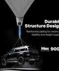 12 By 16 Foot Grey Rectangle Sun Shade Sail With Super Ring System UPF50Plus Heavy Duty 260Gsm Canopy in durable structure test