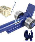 Heavy Duty Pry Lever Bar Workhorse With Wheels And Four Wheel Bearings Three Ton Load Capacity Four And A Half Foot Steel Handle