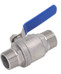 Heavy Duty One Inch Npt Male Thread Stainless Steel Ball Valve For Water Oil And Gas Lines Featuring Smooth Quarter Turn Operation.