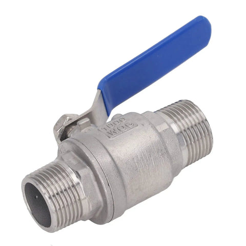 Heavy Duty One Inch Npt Male Thread Stainless Steel Ball Valve For Water Oil And Gas Lines Featuring Smooth Quarter Turn Operation.