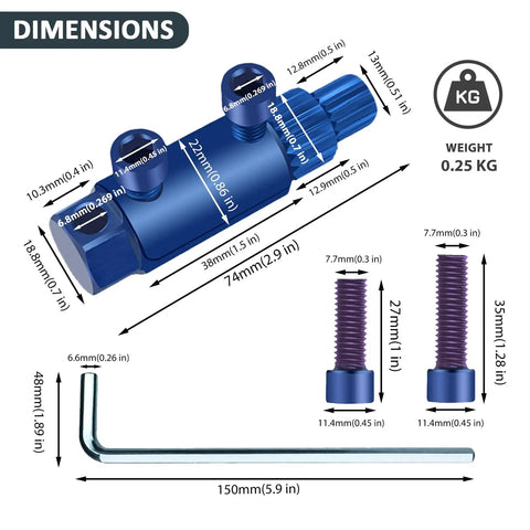 Pipe Extractor Tool Set For Removing Broken Pipes And Nipples Fits Half Inch To One Inch Pipe Capacity Includes Bolt Remover