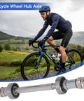 Must Have Front And Rear Bicycle Axle Set With Quick Release Levers For Mountain And Road Bikes, Hub Axles Replacement Kit