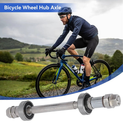 Must Have Front And Rear Bicycle Axle Set With Quick Release Levers For Mountain And Road Bikes, Hub Axles Replacement Kit
