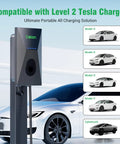 Level 2 EV Charger For Tesla With 50 Amp 240V Fast Home Charging, Smart App Control And WiFi, compatible with Model Y, 3, S, X