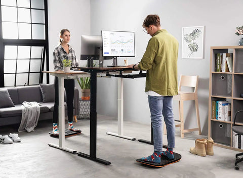 All Day Comfort Standing Desk Balance Board Mat For Anti Fatigue Relief At Home And Office Wobble Board With Ergonomic Design