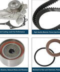Toyota Timing Belt Kit With Water Pump For 2.0L 2.2L 3SFE 5SFE Engines Fits Camry RAV4 Celica MR2 Solara 1987 2001 OE Replacement