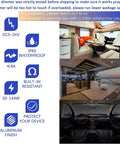 Road Ready Smooth Flicker Free DC Led Dimmer Switch For RV Camper Interior Lighting With Easy Pull Off Knob Controller in a stylish RV.