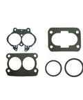 Carburetor Repair Rebuild Kit With Float For Rochester 2 Barrel Fits Mercruiser Mercury Marine 3.0L 4.3L 5.0L 5.7L Mercarb Replacement