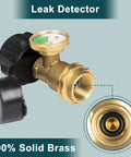 Propane Tank Gauge For 5-20 Lb Cylinders, QCC1 Type 1 Connector Compatible, solid brass gas level indicator