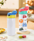 5 Pack Kids Sublimation Tumbler With Lid And Straw 12 Oz Stainless Steel Insulated Cups For DIY Heat Press Print projects