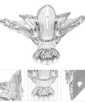 20 Piece Silver Zinc Alloy Decorative Furniture Leg Set For Jewelry Boxes And Wooden Cases With Screws Retro Style