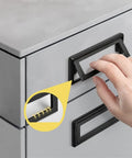 Concealed Clamshell Drawer Pulls Kit With Screws Rectangular Recessed Cabinet Handles installation on wardrobe drawer