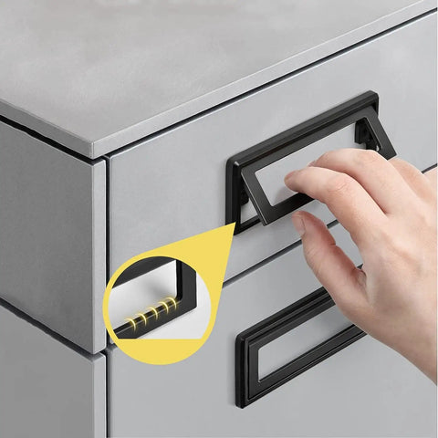 Concealed Clamshell Drawer Pulls Kit With Screws Rectangular Recessed Cabinet Handles installation on wardrobe drawer