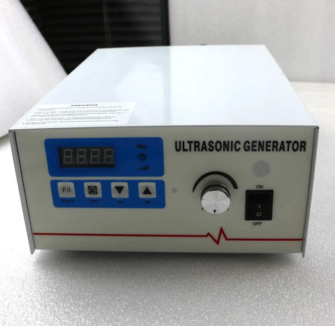 Front view of 110V High Power Ultrasonic Generator 1500W 40 KHz with controls for industrial cleaning and welding.