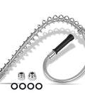 Heavy Duty 44 Inch Pre Rinse Hose With Grip Handle and Spring for Commercial Sinks Stainless Steel Overhead Spring