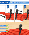 Installation steps for Heavy Duty Zip Ties With Screw Holes Mounting Tabs 12 Inch And 10 Inch 90 Pound Capacity for cable management.