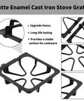Beefed Up Heavy Duty Cast Iron Burner Grates Replacement Set For Whirlpool Maytag Amana Kenmore Gas Stoves, 4-piece