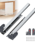 Top Shelf Undermount Drawer Slides 20 Inch Full Extension with hydraulic damper and quick release for stable cabinet hardware.
