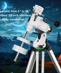 Latitude Adjustable Telescope Mount Wedge for Popular Brands Aluminum Alloy Equatorial Base with 90 Degree Knob outdoors