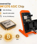Image of Compact Bitcoin Miner with Open Source SHA256 BM1370 ASIC 1.2TH/s Default And 1.4TH/s High Power Solo BTC Mining For Home Setup