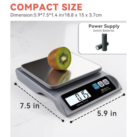 Must Have Digital Kitchen Scale With 13lb Capacity And 0.1g Precision Removable Stainless Steel Pan Backlit LCD Display Perfect For Cooking And Baking