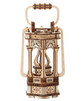 Dope Wooden Puzzle Lantern With LED Light for Adults and Teens, Vintage DIY Wood Assembly Kit, intricate carvings, 145 pieces
