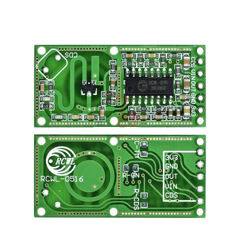 RCWL-0516 Microwave Radar Sensor Module For Human Detection Wide 4.0 To 28.0V Input 3.3V Output Induction Switch 5 Pack