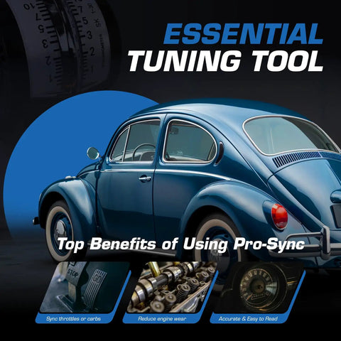 Carb Sync Tool For Motorcycle VW Trike And Dual Carbs With Universal Fit And 1 To 30 Kg Per Hour Airflow Meter Accurate No Guesswork For Quick Carb Tuning, VW Beetle