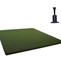 Beefy 5x5 Golf Practice Mat With Realistic Fairway Feel Nylon Surface Indoor Outdoor Turf Tee Compatible Zero Bounce Rubber Backing