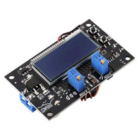 Buck Boost Voltage Regulator Module With USB Port And LCD Display Converts 6 To 30V DC In To 0.5 To 30V DC Out Adjustable 5V 12V 24V 4A Max 60W Power Supply DIY Friendly Step Up Down Board For Projects with LCD and control knobs