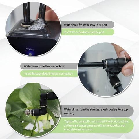 Reptile Humidifier Misting System For Terrariums Must Have Automatic Operation With Adjustable Spray Nozzles And 360 Degree Rotating Mist